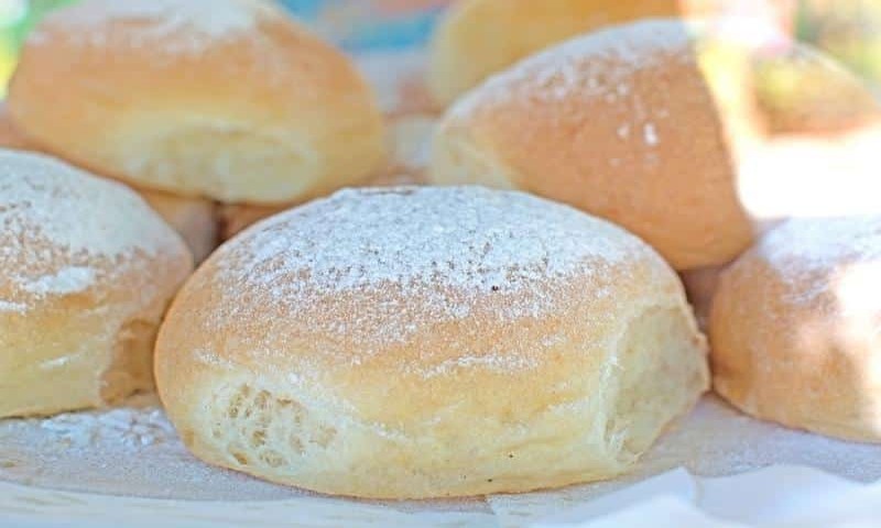 Potato Cocas, the typical Mallorcan sweet in Valldemossa