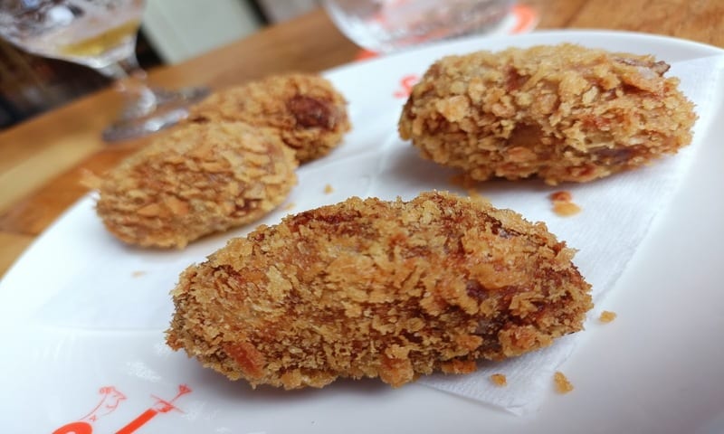 Oxtail croquettes at Vermutería San Jaime