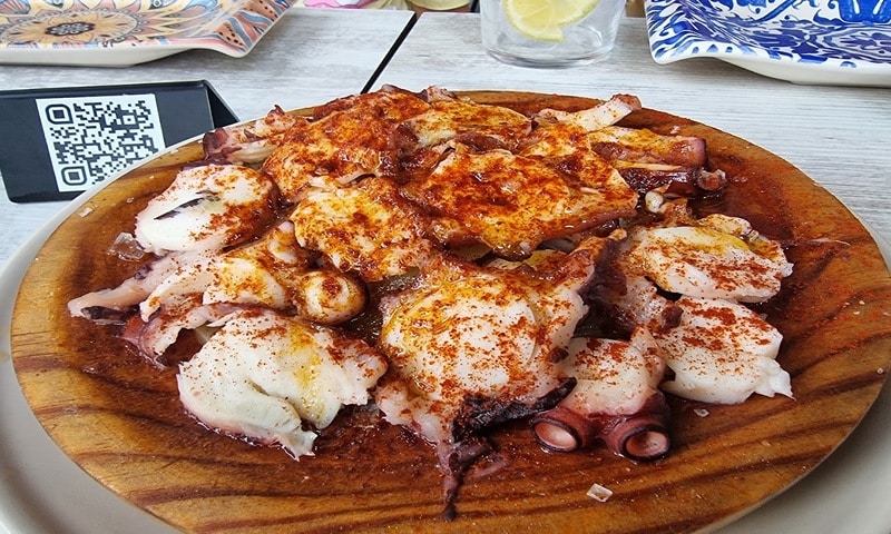 Galician octopus at Tapas Palma Santa Catalina