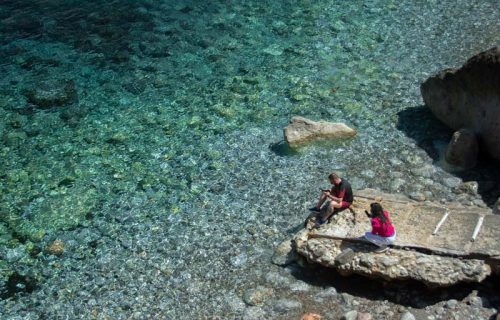 Cala de Sa Calobra en Escorca en Mallorca