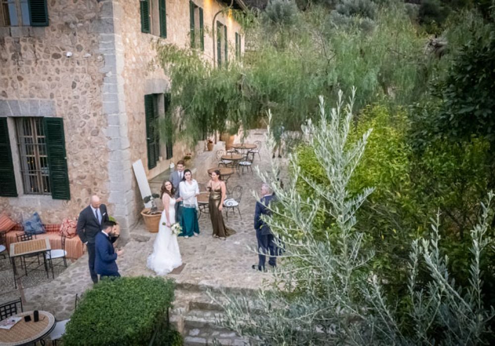 Boda con dron en Ca's Xorc en Sóller, Mallorca