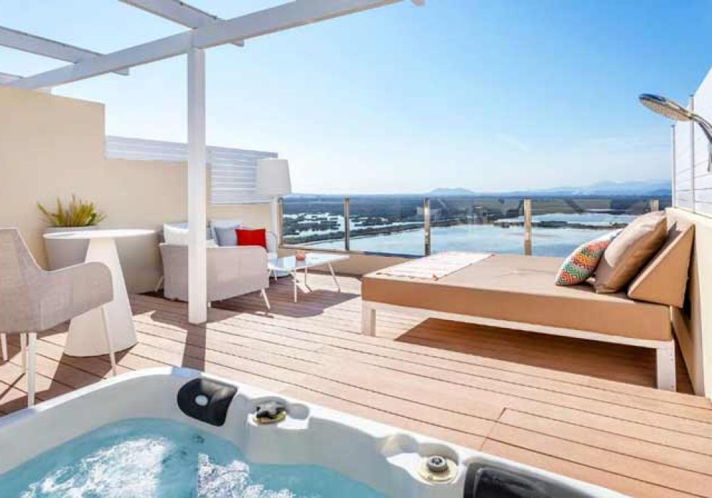 Habitación exterior con vistas al mar