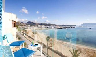 Vista del mar desde una terraza