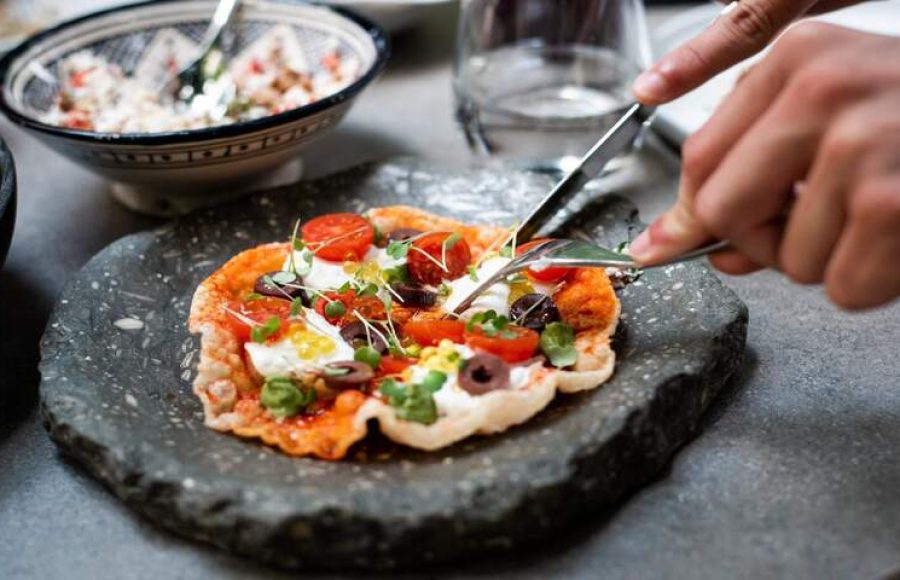 Tomate cherry, uno de los platos del Restaurante Botànic en Palma