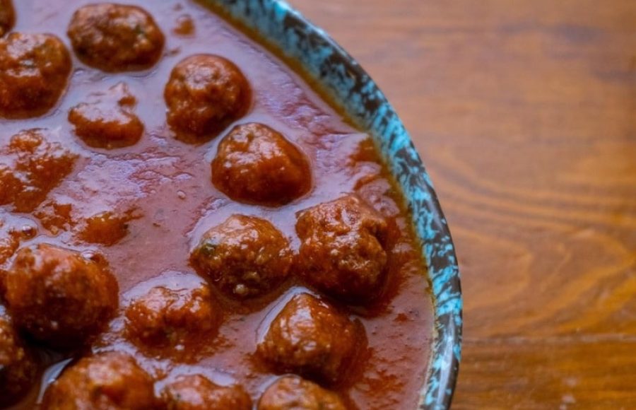 Tapa de albóndigas en Bodega la Rambla en Palma
